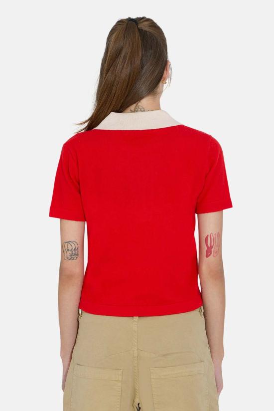  더 타일 클럽 반팔 티셔츠 타일 클럽 테이트 캐시미어 콘트라스트 폴로 - THE TILE CLUB