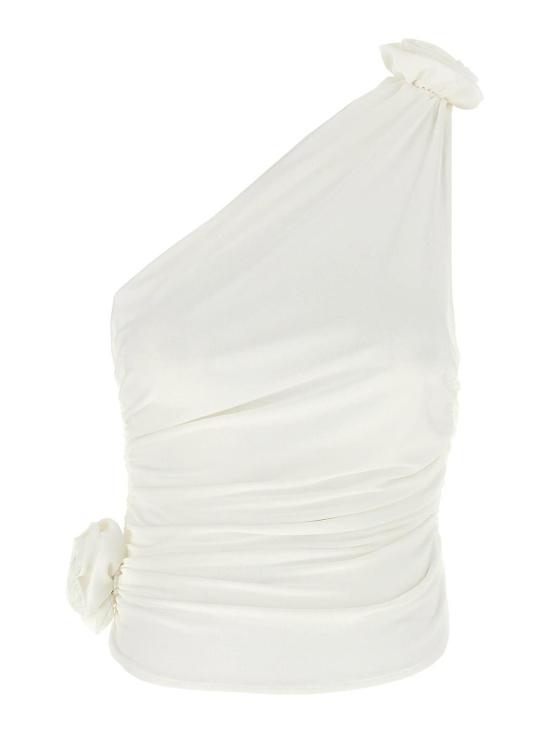  마그다뷰트림 민소매 티셔츠 241423CREAM White