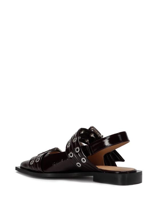 25FW 가니 플랫 슈즈 S3086 436 BURGUNDY - GANNI