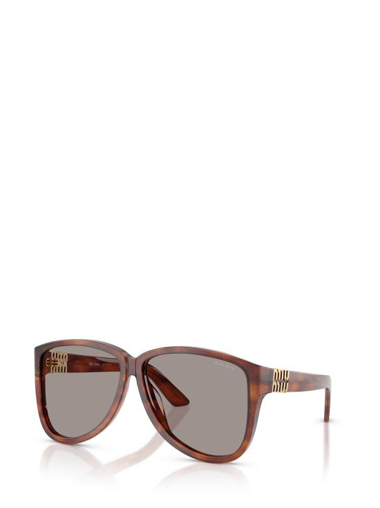 26FW 미우미우 선글라스 MU A08S 26E80Q STRIPED TOBACCO - MIU MIU