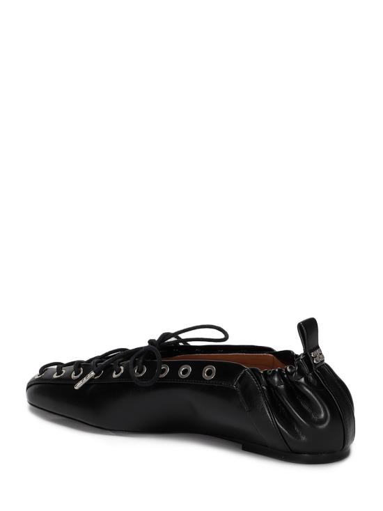 25FW 가니 플랫 슈즈 S2914 099 Black - GANNI