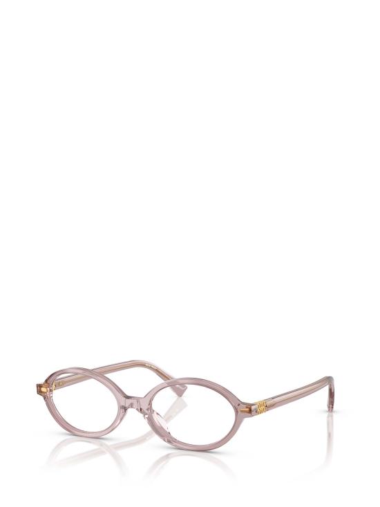 26FW 미우미우 REGARD 리가드 오벌 프레임 안경 MU 01XV 12W1O1 MAUVE TRANSPARENT - MIU MIU