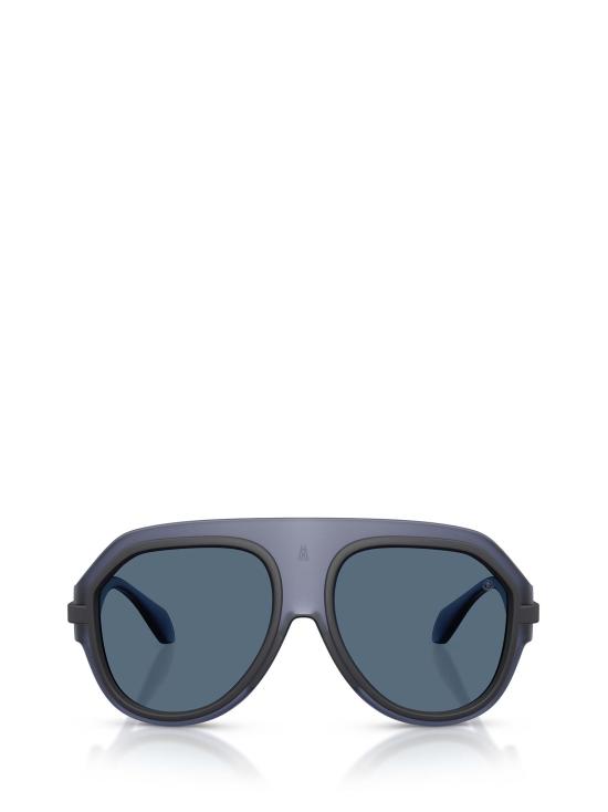 26FW 몽클레어 FYNDER 파인더 선글라스 ME8012U 502480 MATTE TRANSPARENT BLUE