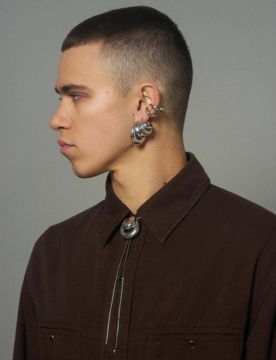  판코네시 이어링 더블 블로우업 귀걸이 - PANCONESI