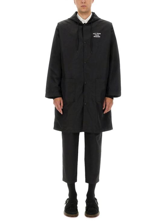 25FW 드롤드무슈 코트 CT130 PA014BLACK Black