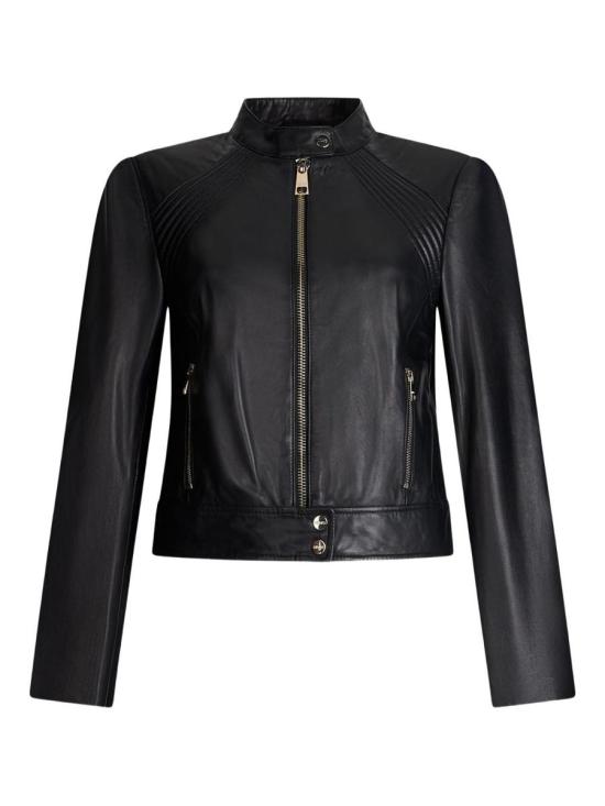 25FW 리우조 가죽 자켓 CF5162P037922222 Black - LIU JO