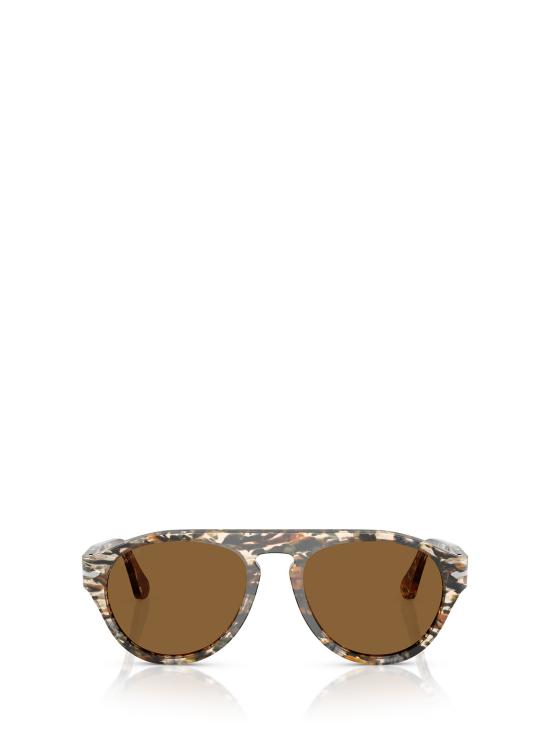 26FW 페르솔 선글라스 PO3370S 122157 AMBER BROWN PIRATE BLACK