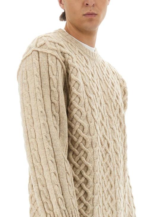 25FW 모스키노 스웨터 09125203 0006 Beige - MOSCHINO