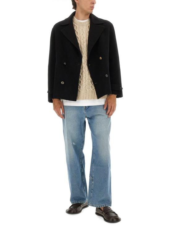 25FW 모스키노 코트 06505211 0555 Black - MOSCHINO