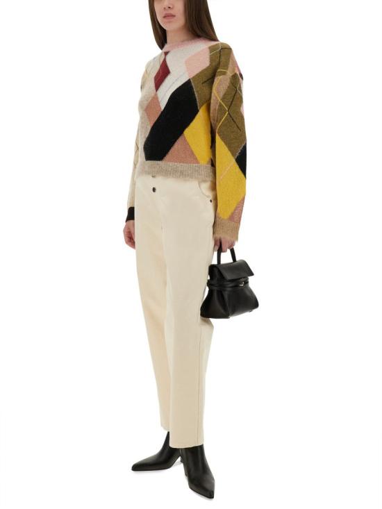 25FW 모스키노 데님 팬츠 03085520 0005 Beige - MOSCHINO