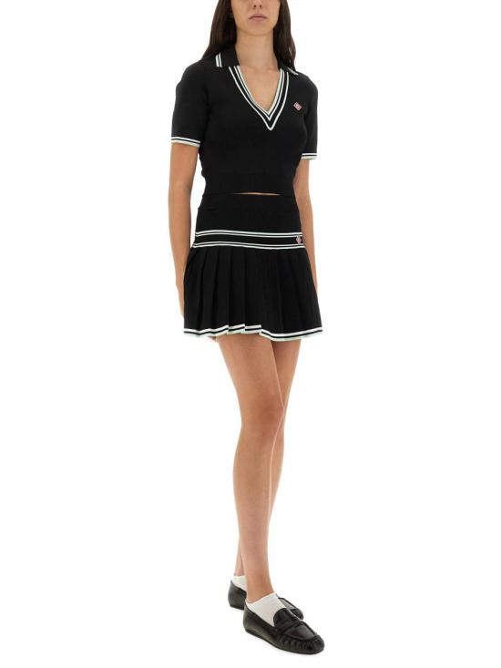 25FW 카사블랑카 반팔 티셔츠 WPF25 KW 1018 01BLACK Black - CASABLANCA