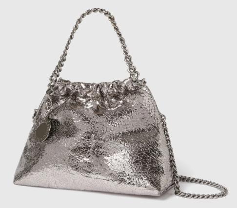 25FW 스텔라 맥카트니 팔라벨라 드로스트링 숄더백 7B0144WP0587 1113 STEEL GREY - STELLA MCCARTNEY