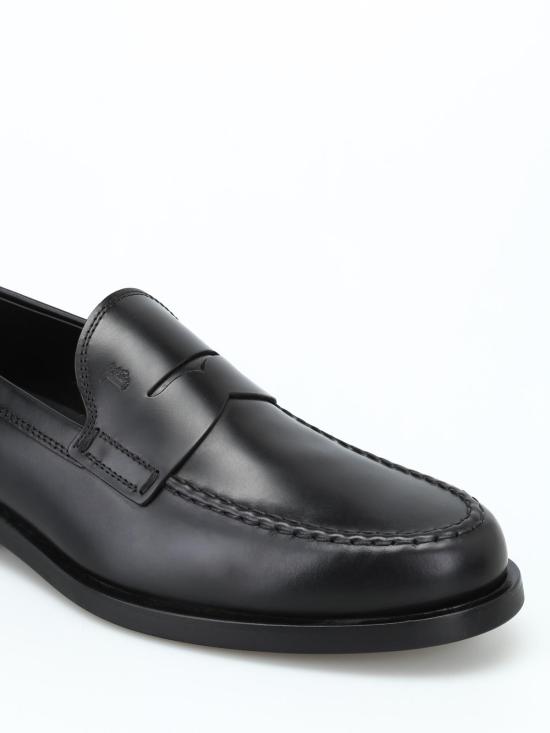 26FW 토즈 스탬프 모노그램 스웨이드 로퍼 XXM0ZF0Q920PLSB999 Black - TODS