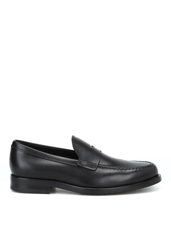26FW 토즈 스탬프 모노그램 스웨이드 로퍼 XXM0ZF0Q920PLSB999 Black