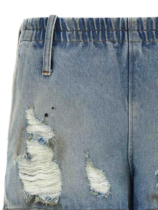  MM6 메종마르지엘라 데님 숏팬츠 S62MU0066M30018964 Light Blue - MM6 MAISON MARGIELA