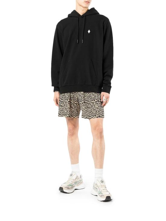  마르셀로 불론 후드 티셔츠 CMBB007C99FLE0021001 Black - MARCELO BURLON