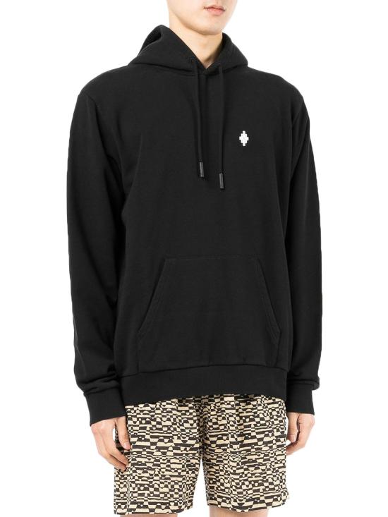  마르셀로 불론 후드 티셔츠 CMBB007C99FLE0021001 Black - MARCELO BURLON