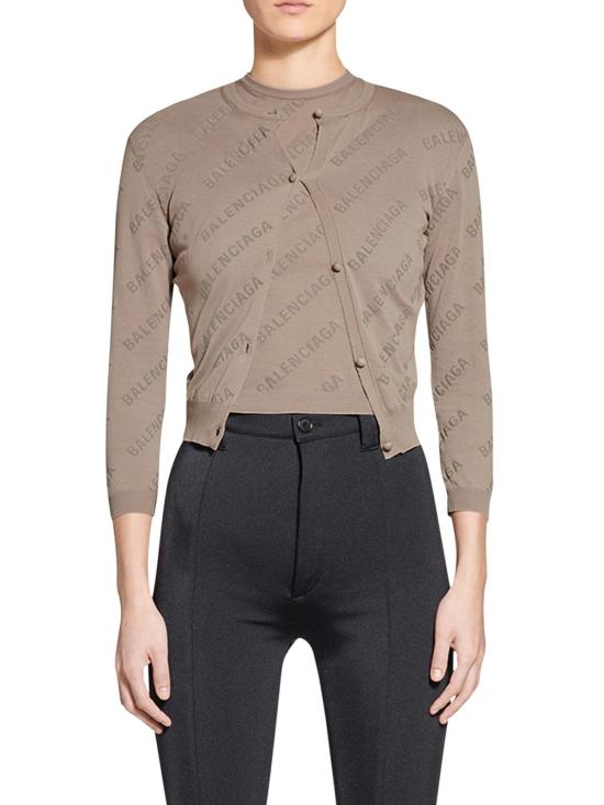  발렌시아가 긴팔 티셔츠 706303T32340966 Beige - BALENCIAGA