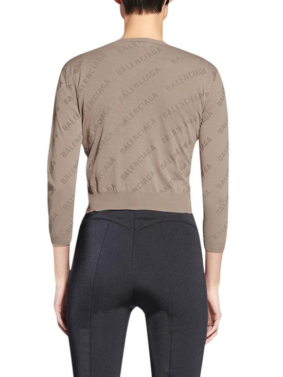  발렌시아가 긴팔 티셔츠 706303T32340966 Beige - BALENCIAGA