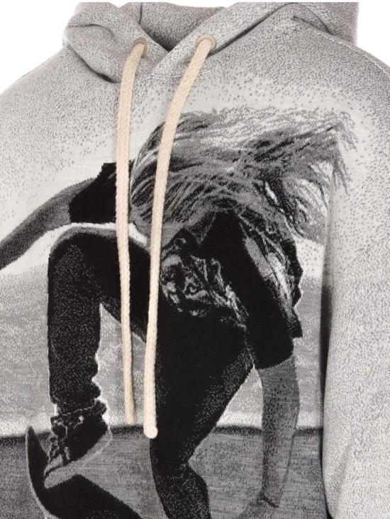  팜앤젤스 후드 티셔츠 PMHA055F22KNI0010810 Grey - PALM ANGELS