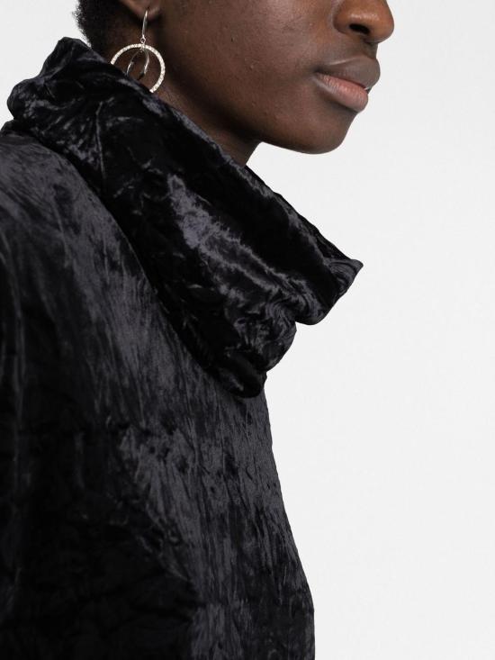  생로랑 미디 스커트 718581Y5F611000 Black - SAINT LAURENT