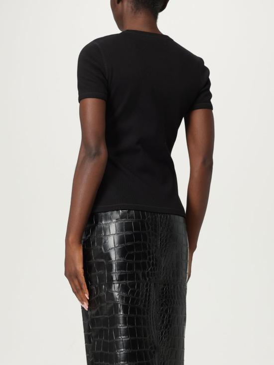 25FW 알렉산더 맥퀸 반팔 티셔츠 833859QLAER1000 BLACK DOM - ALEXANDER MCQUEEN