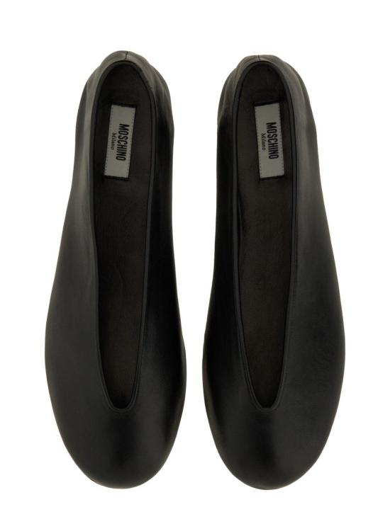 25SS 모스키노 플랫 슈즈 MA11010C1M MA0000 Black - MOSCHINO