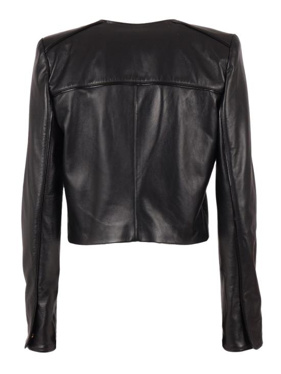 25FW 엘리자베타프랜치 가죽 자켓 GD52Z56E2 110 238349 Black - ELISABETTA FRANCHI