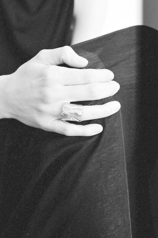  ABOAB 반지 아보압 스털링 실버 나무껍질 - OTHER BRANDS