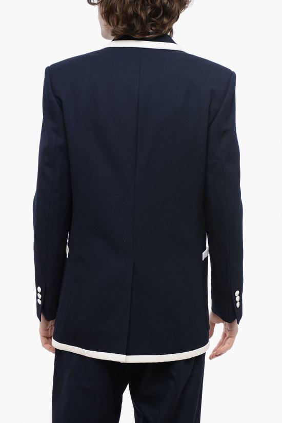  발망 수트 자켓 WH1SI003081W SAJ Blue - BALMAIN