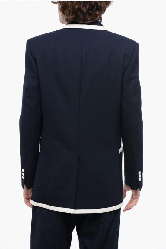  발망 수트 자켓 WH1SI003081W SAJ Blue - BALMAIN