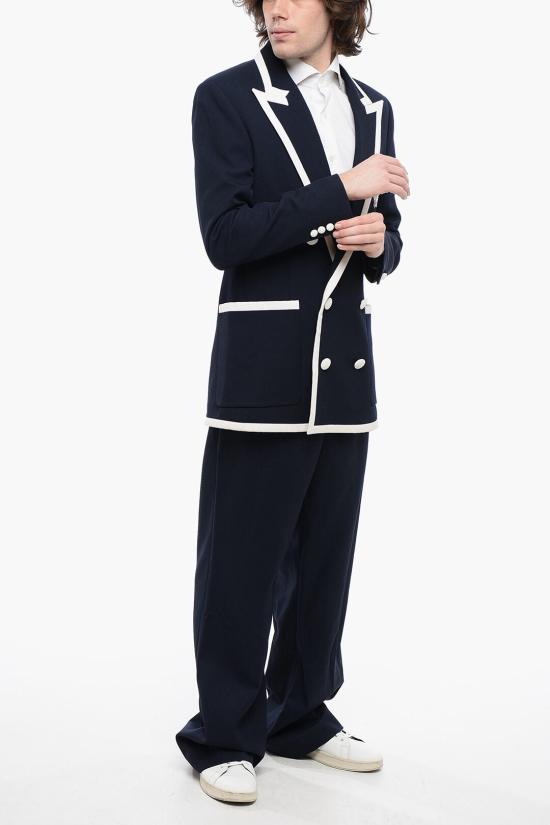  발망 수트 자켓 WH1SI003081W SAJ Blue - BALMAIN