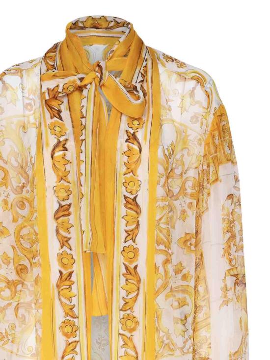  돌체앤가바나 블라우스 F5P73THI1L9HG3TN Yellow - DOLCE & GABBANA