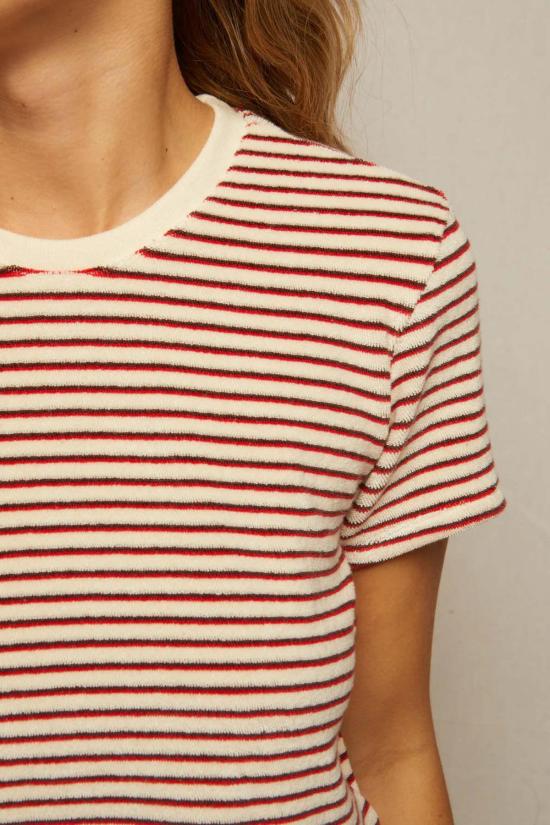  퍼펙트 화이트 티 반팔 티셔츠 브리 테리 탑 포피 초콜릿 - PERFECT WHITE TEE