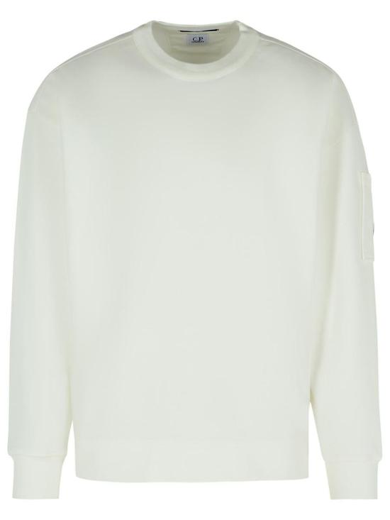 25FW 씨피 컴퍼니 브러쉬드 & 에머라이즈드 다이애그널 플리스 박시 크루넥 스웨트셔츠  19CMSS058A006372G103 CAPERS DOM