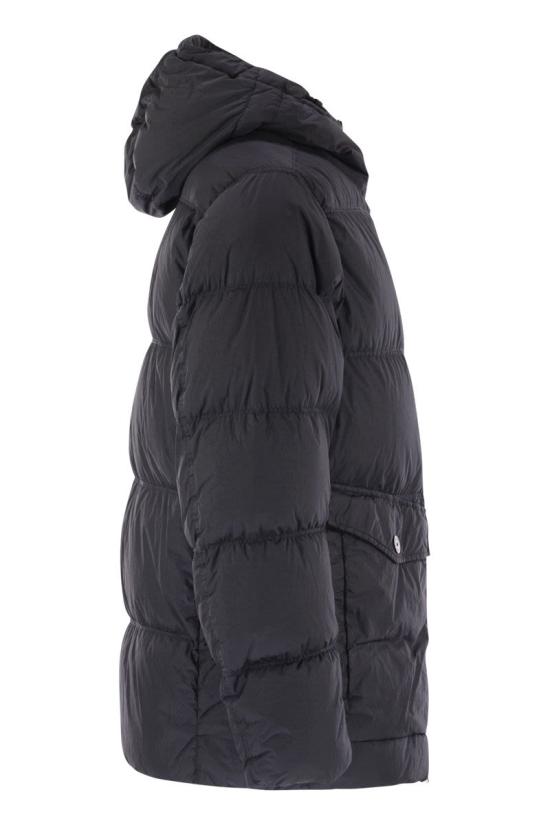 25FW 스톤 아일랜드 크링클랩스 와펜 패치  후드 다운 자켓 K2S154100011S0A23V0020 NAVY DOM - STONE ISLAND