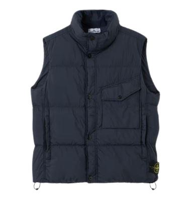 25FW 스톤 아일랜드 크링클 랩스 NY 리사이클 나일론 다운 베스트 K2S15G100003S0A23V0020 NAVY DOM