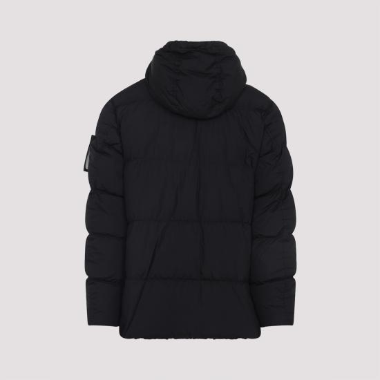 25FW 스톤 아일랜드 크링클랩스 와펜 패치  후드 다운 자켓 K2S154100011S0A23V0029 BLACK DOM - STONE ISLAND