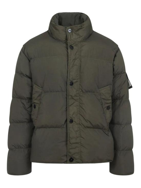 25FW 스톤 아일랜드 크링클 랩스 NY 리사이클 나일론 다운 자켓 K2S154100010S0A23V0054 MILITARY GREEN DOM