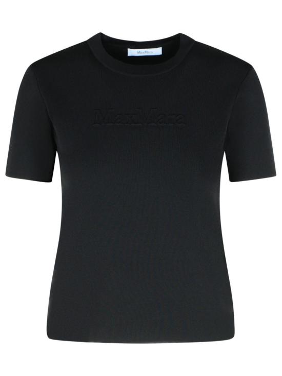 25FW 막스마라 반팔 티셔츠 2521366068 005 Black