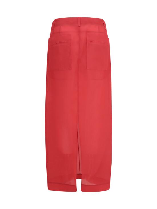 25SS 케이트 롱 스커트 41493002W3002 625 RED - KHAITE