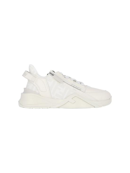 25SS 펜디 플로우 레더 로우탑 스니커즈 8E8035 AJZHF1HGQ White