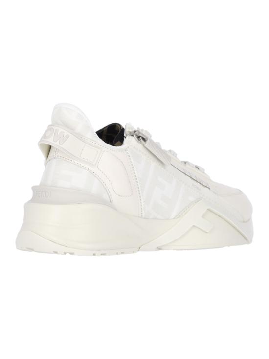 25SS 펜디 플로우 레더 로우탑 스니커즈 8E8035 AJZHF1HGQ White - FENDI