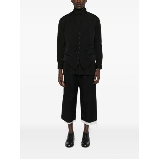 25FW 요지 야마모토 베스트 HLV01100 BLACK - YOHJI YAMAMOTO