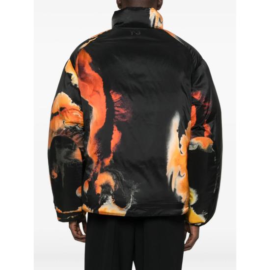 25FW 와이쓰리 숏패딩 KA2364 BLACK BLACK ORANGE - Y-3