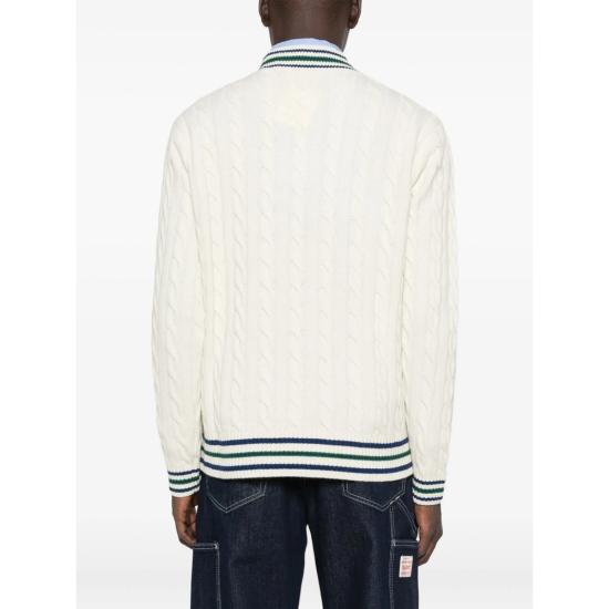 25FW 메종 라비쉬 스웨터 YMVERLOMNECROC IVORY WHITE - MAISON LABICHE