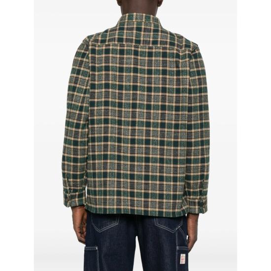 25FW 메종 라비쉬 긴팔 셔츠 YMMONGESPINA1 DAPLA GREEN BROWN - MAISON LABICHE