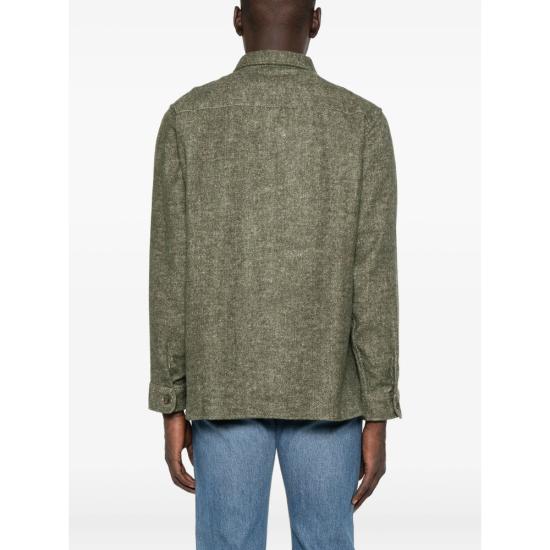 25FW 메종 라비쉬 긴팔 셔츠 YMMONGEABETTON FLOGR GREEN - MAISON LABICHE