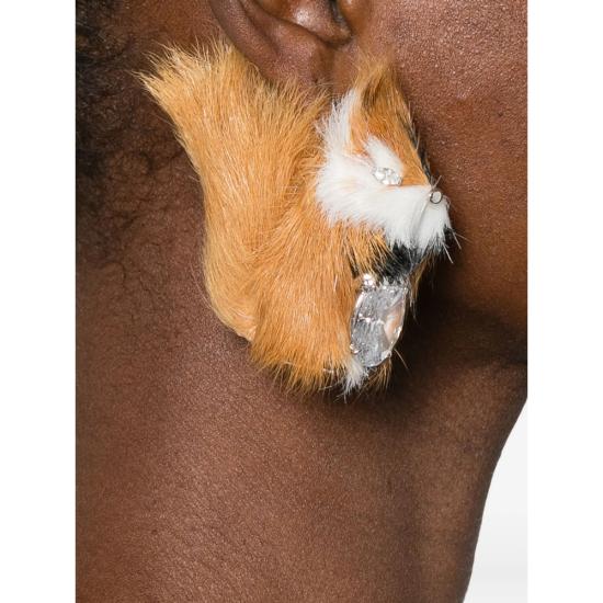 25FW 위민 이어링 25024ORG00NN BROWN - YVMIN