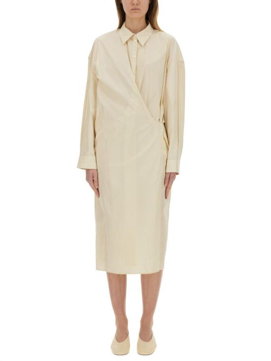 25SS 르메르 스트레이트 칼라 트위스트 드레스 DR1092 LF588YE507 Beige